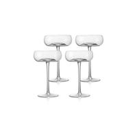 Klink London Pack Of 4 Knightsbridge Crystal Champagne Coupe Glasses