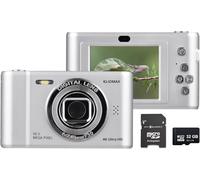 KLIOMAX 4K Digital Camera, FHD 1080P Kids Camera, 50MP Point and Shoot Camera with 16X Zoom Anti Shake, Compact Portable Small Camera for Girls Boys Teen Student with 32GB Micro SD Card, 1x Batteries