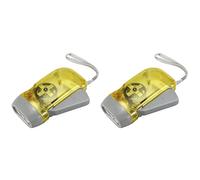 Kliplinc 2X 3 LED Dynamo Wind Up Flashlight Hand Crank Camping