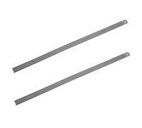 Kliplinc 2X Stainless Steel 60cm 23.6 Inch Measuring Long Straight Ruler