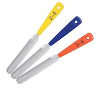 Kliplinc 3 Pack Guitar Saddle File, Saddle Slot Files, Double Sided Guitar Saddle Slotted File, Guitar Builder, Steel Fret Saddle File, Repair Tool for Guitar, Bass, Mandolin