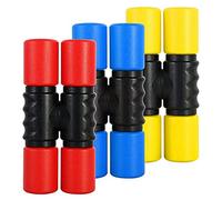 Kliplinc 3-Piece Shaker Percussion Set, Latin American Percussion, Medium Volume for Studio, Band, Drummer (Yellow/Blue/Red)