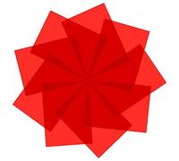 Kliplinc 9-Piece Gel Light Filter, Colour Correction, Coloured Overlays, Film Lighting, Gel Filter for Film, Video, Photo, B (Red)