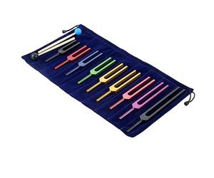 Kliplinc 9-Piece Tuning Fork Set Made of Multi-Colour Aluminium Alloy for Chakra Healing, Sound Therapy, To Keep Body, Mind and Soul in Perfect Harmony