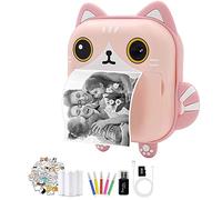 Kliplinc Instant Camera for Children, Inkless Children's Camera with Printing Paper, Selfie Video Digital Camera with HD 1080P, Pink
