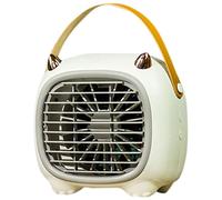 Kliplinc K¨¹Hlung Air Conditioning Desktop USB Mini Portable Dormitory Mute B¨¹Ro Charging K¨¹Hlung Water Spr¨¹ H Fan White