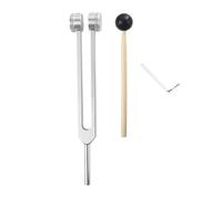 Kliplinc L69A 256Hz Tuning Fork Medical Healing Instrument with Hammer a Repair Tool Human Biofield Diapa Son (Silver) Easy Installation Easy to Use