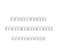 Kliplinc Piano Keyboard Silicone Stickers for Beginners, Children, Removable Piano Key Labels with 88 Keys in Full Size E (Black + White)