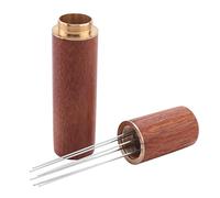 Kliplinc WDT Tool Espresso Coffee Espresso Distribution Tool Portable Espresso Distribution Tool, 6 Needles, Rosewood Colour