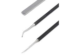 KLIPP Ingrown Toenail Tool Kit for Men and Women -Ingrowing Toe Nail Lifter, Rounded File and Metal Fingernail File for Manicure Pedicure Foot Care - Heavy Duty Surgical Grade Steel