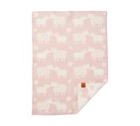 Klippan Yllefabrik Bää childrens blanket wool Soft pink, 65x90 cm