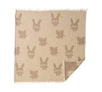 Klippan Yllefabrik Bunny&Bear blanket 75x90 cm Grey