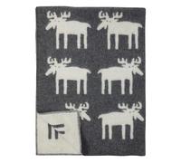 Klippan Yllefabrik Elk wool blanket grey 130x180 cm