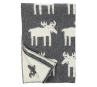 Klippan Yllefabrik Elk wool blanket grey 90x130 cm