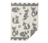 Klippan Yllefabrik Fox children's blanket grey