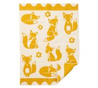 Klippan Yllefabrik Fox children's blanket saffron