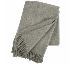 Klippan Yllefabrik - Gotland Plaid 130x200 cm, Natural Grey - Natural Grey