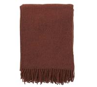 Klippan Yllefabrik Gotland wool throw 130x200 cm rust