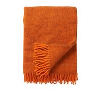 Klippan Yllefabrik Gotland wool throw 130x200 cm Orange
