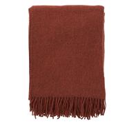 Klippan Yllefabrik Gotland wool throw 130x200 cm rust