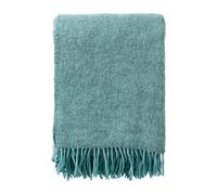 Klippan Yllefabrik Gotland wool throw 130x200 cm Turquoise