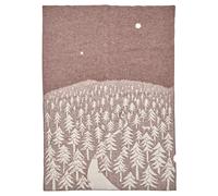 Klippan Yllefabrik House in the Forest wool blanket brown