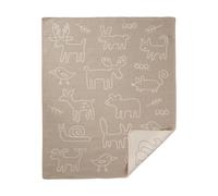 Klippan Yllefabrik In the woods baby throw 70x90 cm Beige