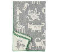 Klippan Yllefabrik - Jungle Wool Blanket, Grey/White - Grey