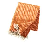 Klippan Yllefabrik - Knut Wool Plaid 130x200 cm, Orange - Orange