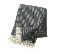 Klippan Yllefabrik Knut wool plaid dark grey