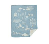 Klippan Yllefabrik Little bear childrens blanket blue