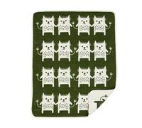 Klippan Yllefabrik Little me chenille blanket green