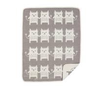 Klippan Yllefabrik Little me chenille blanket grey