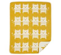 Klippan Yllefabrik - Little Me Chenille Blanket, Yellow/White - Yellow