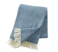 Klippan Yllefabrik - Pulse Plaid 130x200 cm, China Blue - Blue