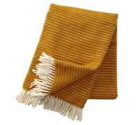 Klippan Yllefabrik Ralph wool throw mustard yellow