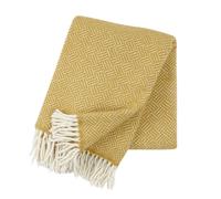 Klippan Yllefabrik Samba wool throw yellow