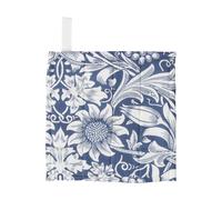 Klippan Yllefabrik Sunflower oven mitt 20x20 cm Dark denim