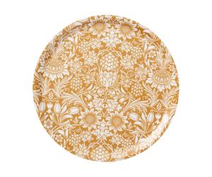 Klippan Yllefabrik Sunflower tray Ø38 cm Golden
