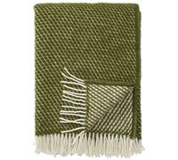 Klippan Yllefabrik - Velvet Plaid 130x200 cm, Avocado - Green