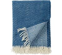 Klippan Yllefabrik Velvet wool throw petrol