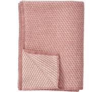 Klippan Yllefabrik - Velvet Plaid Midi 90x130 cm, Pink - Pink