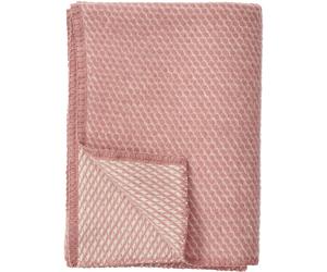 Klippan Yllefabrik - Velvet Plaid Midi 90x130 cm, Pink - Pink