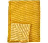 Klippan Yllefabrik - Velvet Plaid Midi 90x130 cm, Saffron - Saffron