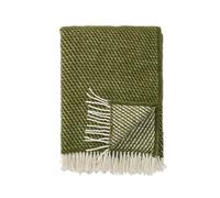 Klippan Yllefabrik Velvet wool throw avocado