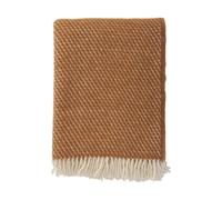 Klippan Yllefabrik Velvet wool throw Mocha mousse