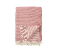 Klippan Yllefabrik Velvet wool throw rose