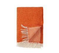 Klippan Yllefabrik Velvet wool throw rost