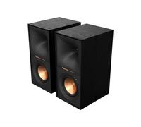 Klipsch Reference R-40PM - Powered Bookshelf Speakers - 90 Degree x 90 Degree Tractrix Horn - Linear Travel Suspension - Sleek and Modern Look