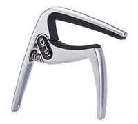 KLIQ K-PO Guitar Capo for 6 String Acoustic and Electric Guitars | Trigger Style for a Quick Change, Satin Silver